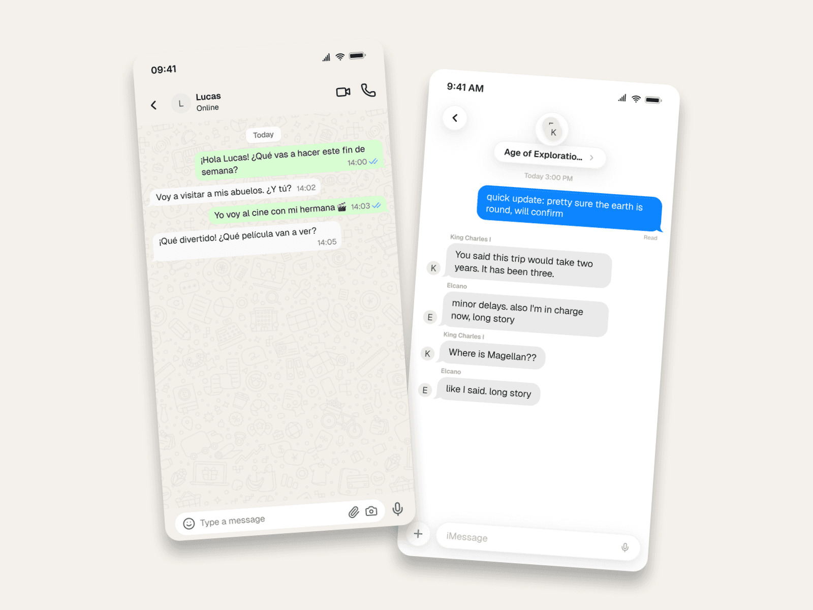 Chat Mockups for Teachers & Course Creators