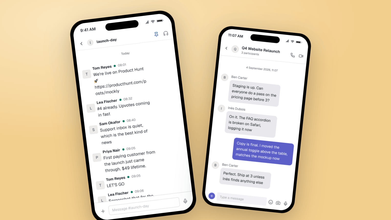 Fake Slack & Teams Messages for B2B Marketing