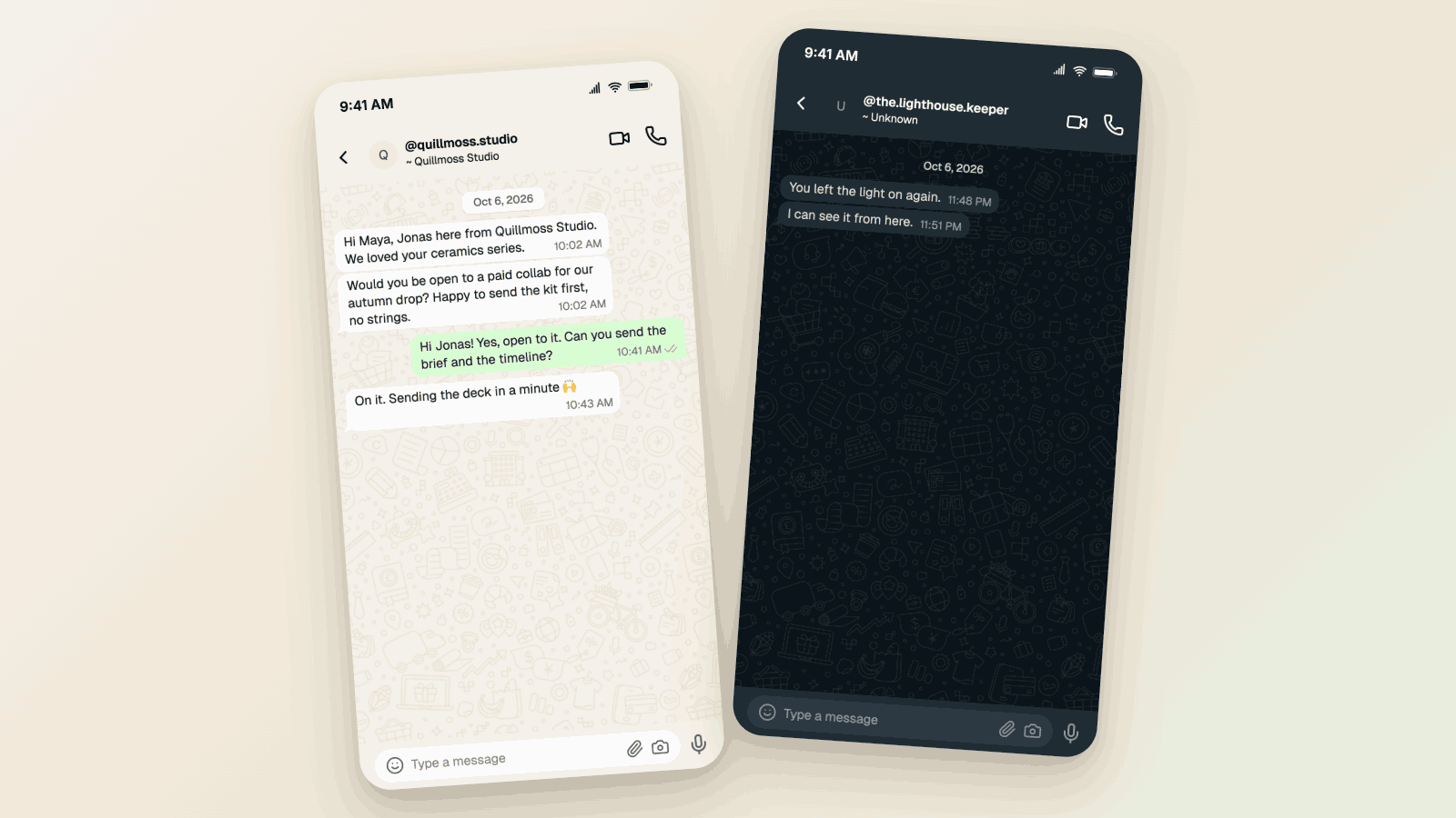 WhatsApp Username Chat Mockups: The @Handle Header (2026)
