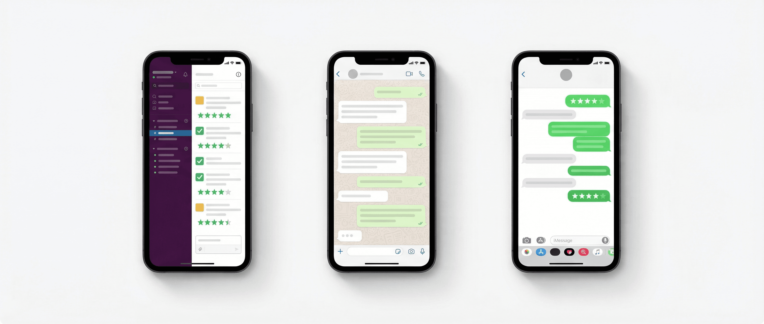 Slack vs WhatsApp vs iMessage for Testimonial Credibility