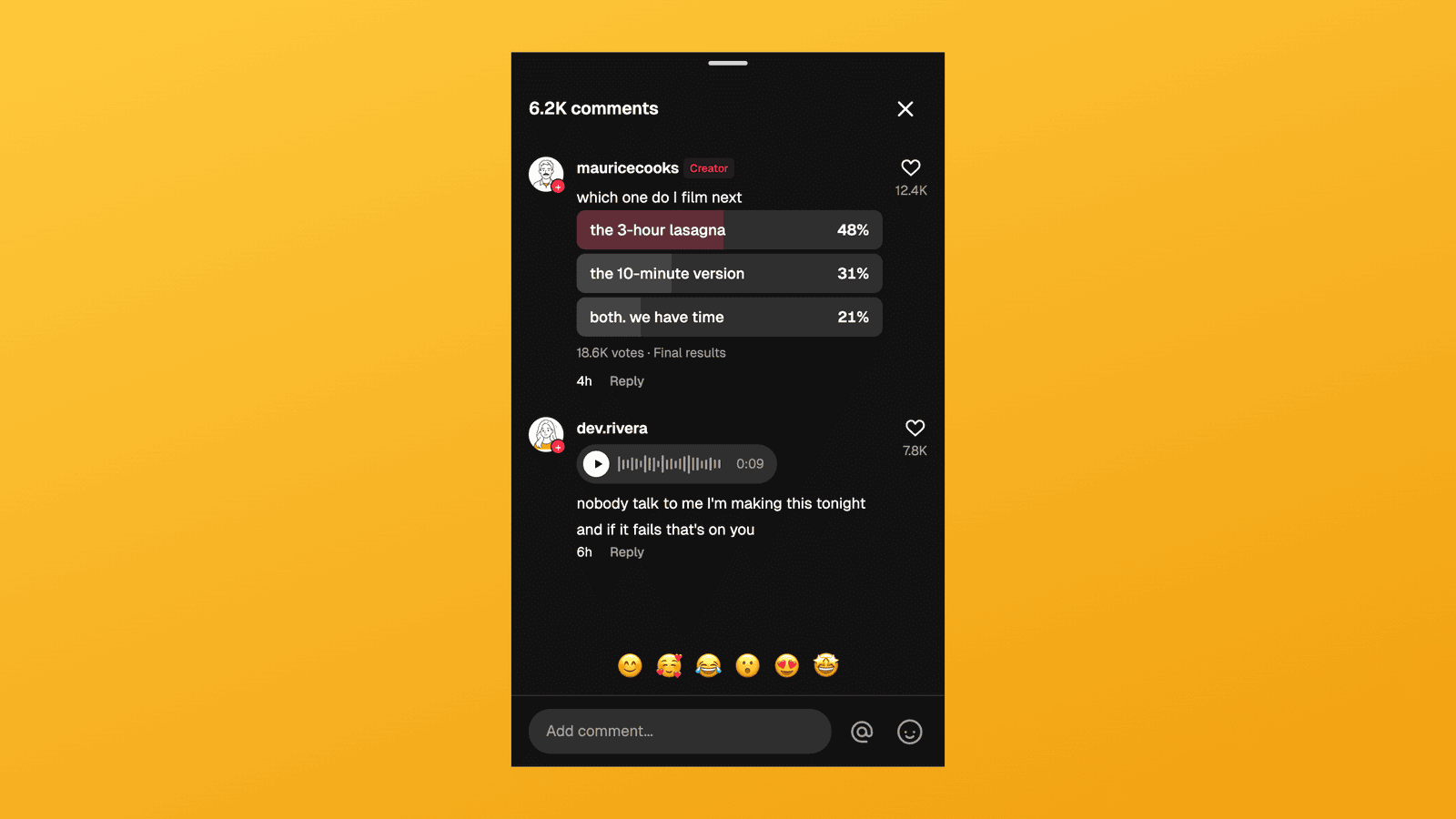 TikTok Comment Template: Voice Comments, Polls and Replies