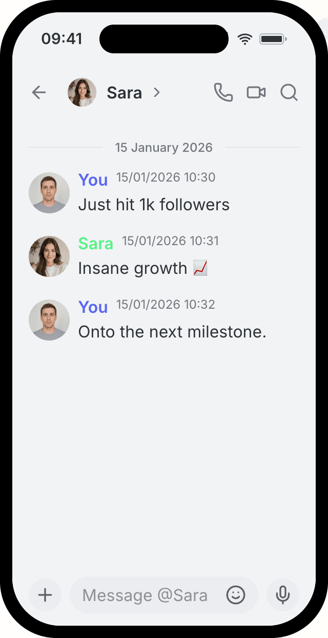 Fake Discord chat mockup