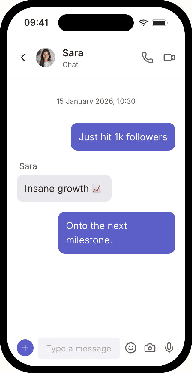 Fake Microsoft Teams chat mockup