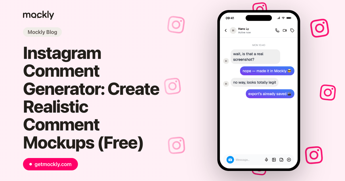 Instagram Comment Generator: Create Realistic Comment Mockups (Free ...