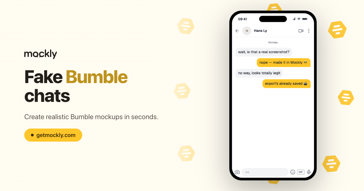 Bumble Chat Generator | Mockly