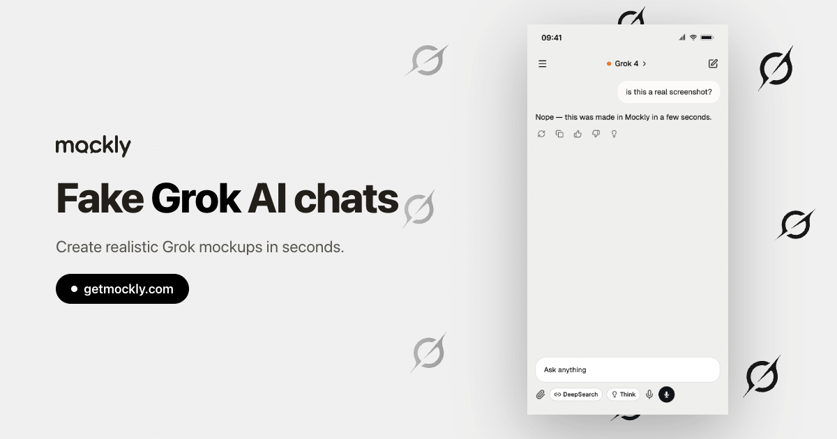 Fake Grok Chat Generator | AI Chat Mockups