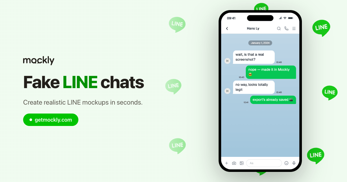 Fake LINE Chat Generator | LINE Message Mockups