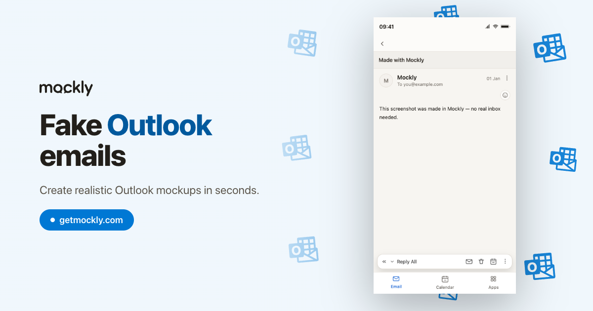 Free Fake Outlook Email Generator | Create Screenshots in Seconds