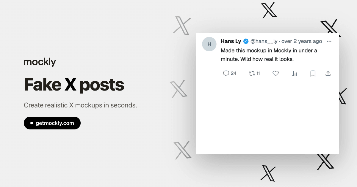 X Post Mockup Generator | Mockly